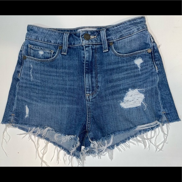 Size 25 Distressed PAIGE Shorts - Picture 4 of 5
